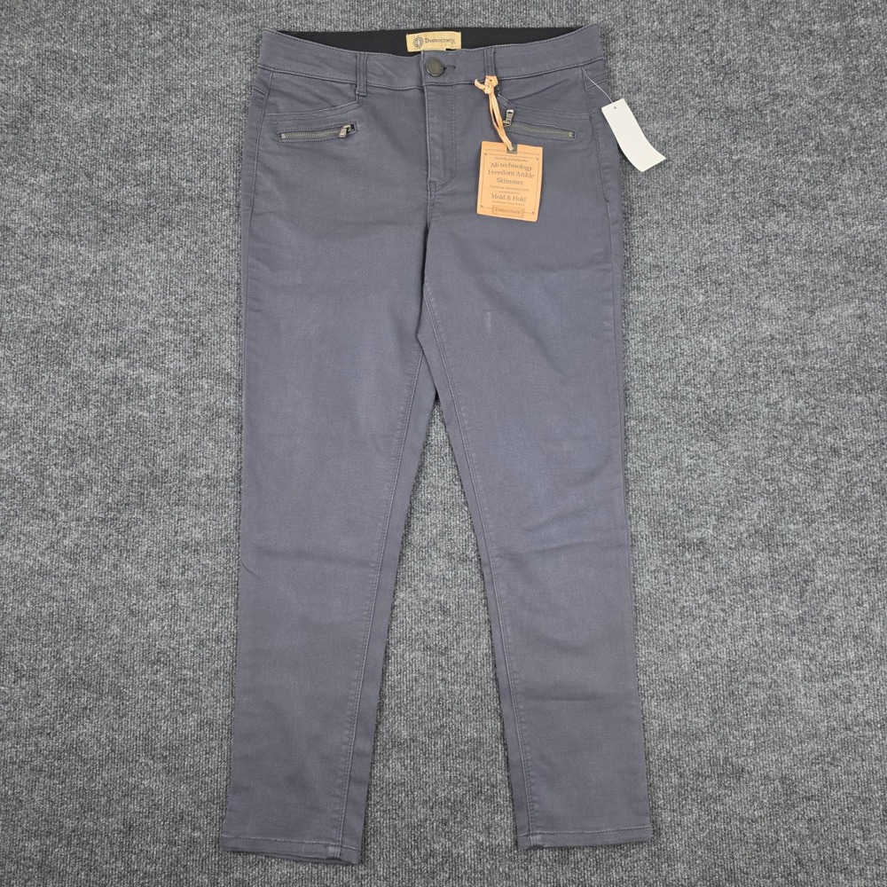 Democracy Freedom Ankle Skimmer Jeans Women's 10 Ab Technology Gray B1590PEXX